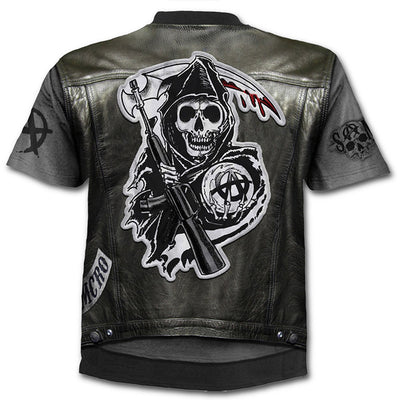 Camiseta Manga Corta Talla Grande con Estampado Digital 3D - Image 21