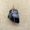 Hand-Wound Twisted Irregular Crystal Rough Stone Necklace Obsidian