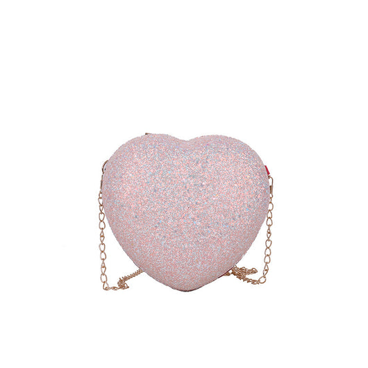 Bolso de Cristal Brillante con Lentejuelas Durazno - Diseño Elegante y Puro - Image 5
