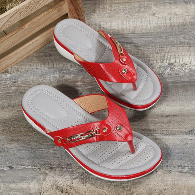 Sandalias Tipo Thong con Plataforma Wedge y Cierre de Cremallera - Image 7