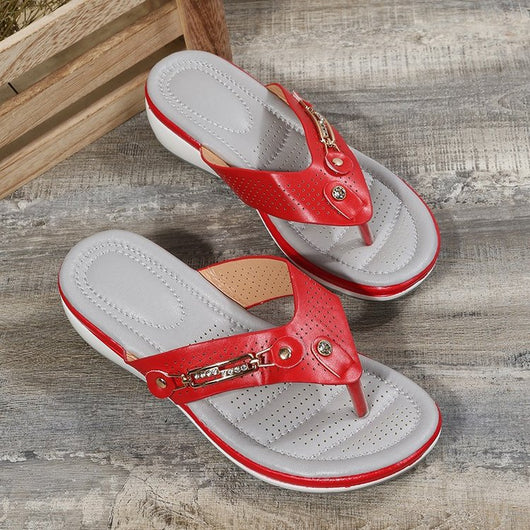 Sandalias Tipo Thong con Plataforma Wedge y Cierre de Cremallera - Image 7