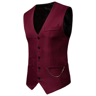 Chaleco y Chaqueta de Traje para Hombre con Accesorios de Lujo - Image 14
