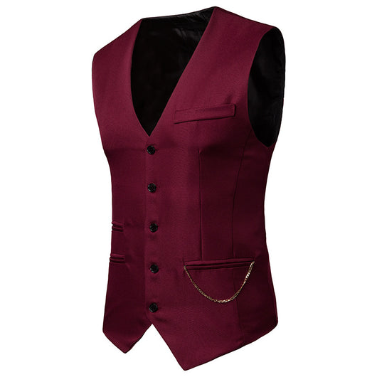 Chaleco y Chaqueta de Traje para Hombre con Accesorios de Lujo - Image 14