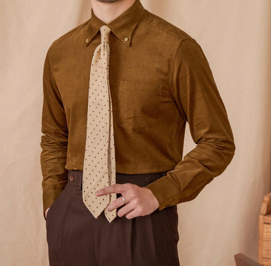 Camisa de Pana de Algodón Manga Larga Estilo Americano Japonés - Image 9