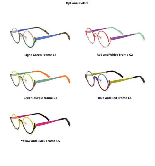 Lentes Redondos de Titanio Ultraligero en Colores Vibrantes - Image 10