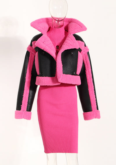 Chaqueta de Motocicleta de Cuero Estilo Europeo con Solapa Grande - Image 19