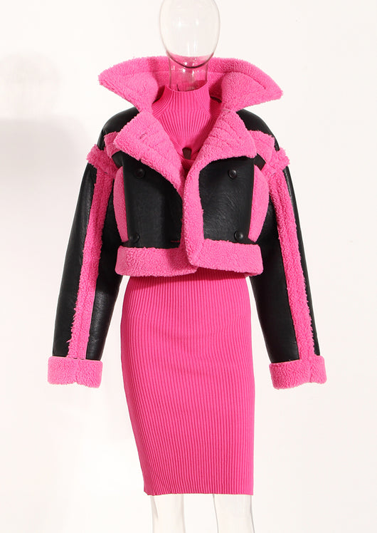 Chaqueta de Motocicleta de Cuero Estilo Europeo con Solapa Grande - Image 19