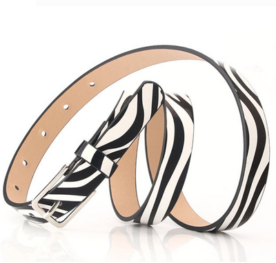 Cinturón Decorativo Estampado Cebra para Moda - Image 10