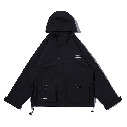 Chaqueta Cargo Impermeable con Capucha y Múltiples Bolsillos - Image 8
