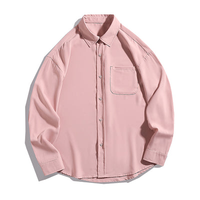 Camisa Larga Drapeada Estilo Japonés para Hombre - Image 6