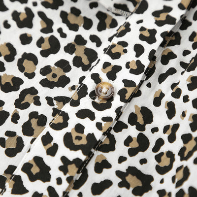 Blusa Leopardo con Volantes Manga Larga para Mujer - Image 13