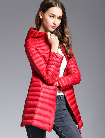 Chaqueta Acolchada Ligera de Plumón para Mujer - Image 15