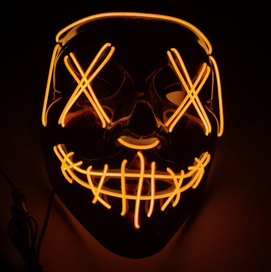 Máscara de Terror Halloween con Luz LED Fluorescente - Image 7