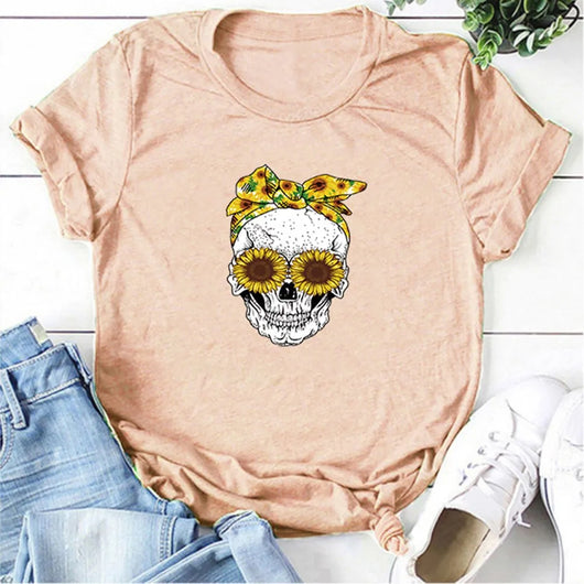 Playera Estampada Casual de Cuello Redondo - Image 21