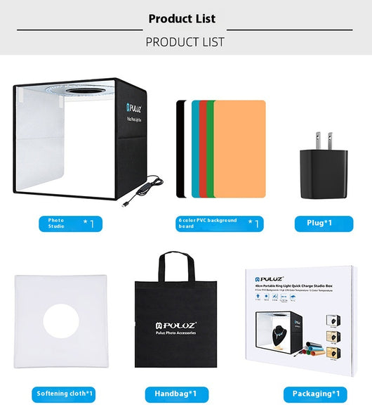 Aro de Luz LED Plegable para Estudio Fotográfico - Image 10