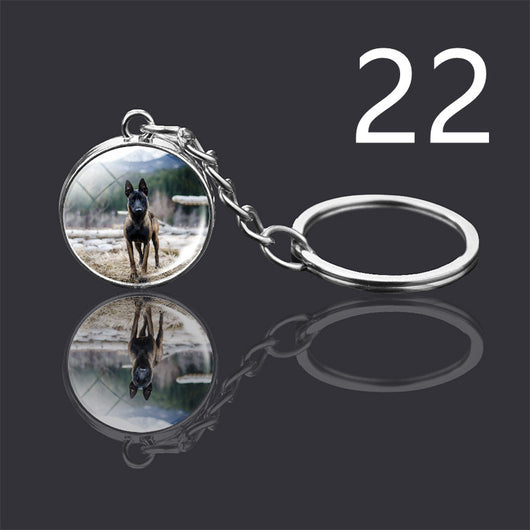 Llavero Colgante de Cristal Doble Cara Luminoso para Mascotas - Image 38