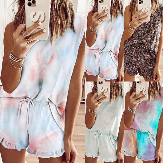 Traje Tie-Dye Cuello Redondo sin Mangas - Image 7