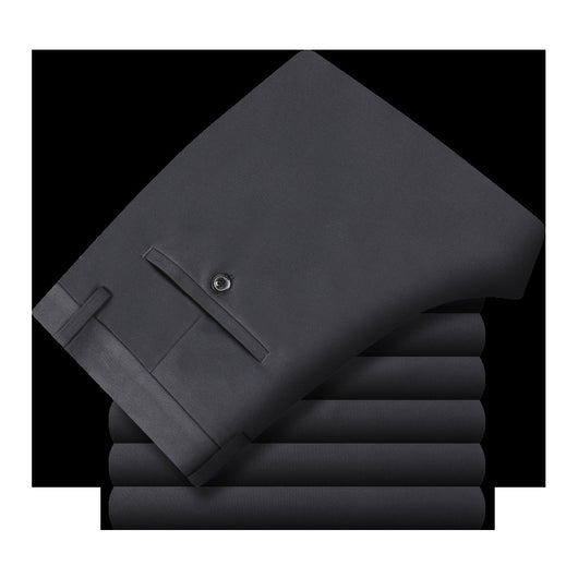 Pantalones de Seda Helada para Hombre - Corte Recto Casual Profesional - Image 7