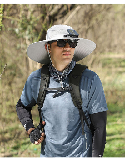 Gorro Ventilador Solar con Ala Ancha Recargable - Image 19