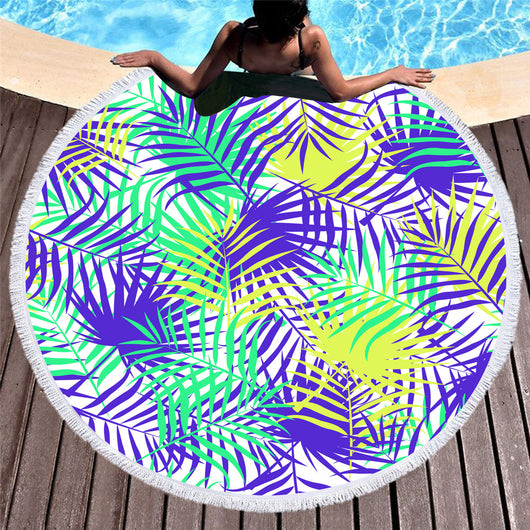 Toalla de playa redonda con estampado - Image 6