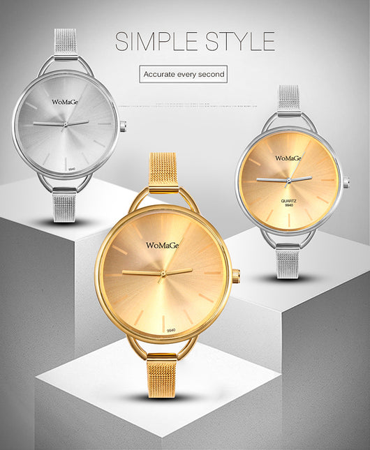 Reloj de Mujer con Malla y Esfera Grande - Image 12