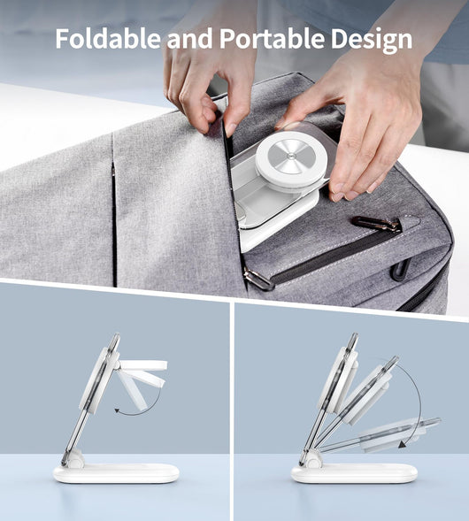 Cargador Inalámbrico Magnético Plegable Transparente 3 en 1 - Image 18
