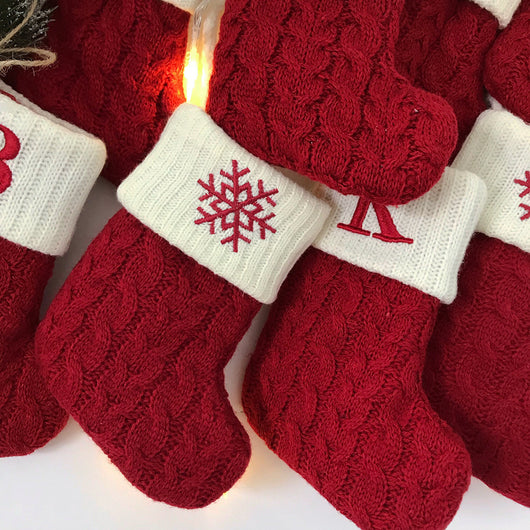Calcetines Navideños Tejidos con Letras - Image 25