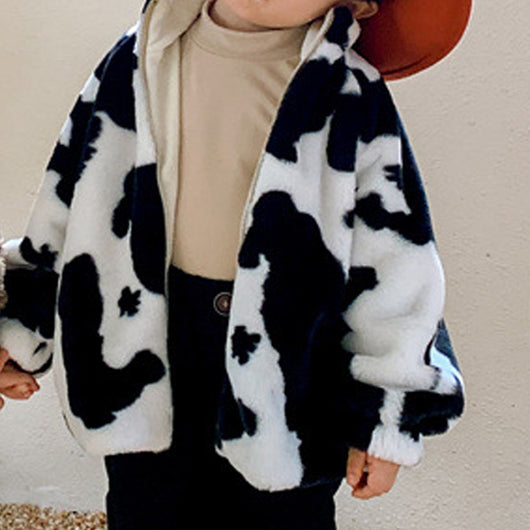 Chaqueta Estampado Leopardo con Cuello Alto para Niños y Niñas - Image 10