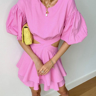 Vestido de Algodón Puro con Espalda Descubierta - Diseño Elegante y Sofisticado - Image 8