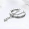 Anillo de Corazón en Plata Sterling S925 con Diamantes para Mujer