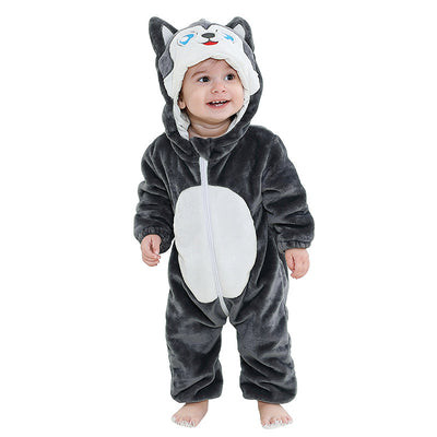Mameluco Franela Estampado Animales para Bebé 3 Años - Ropa Otoño Europea - Image 10