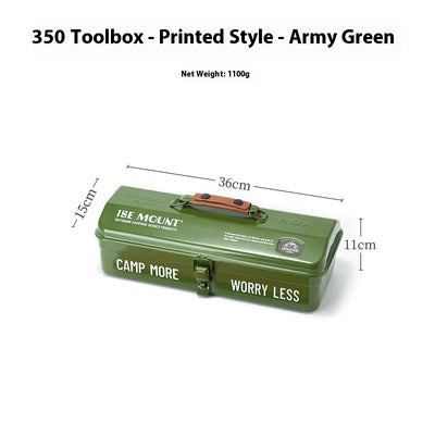 Caja de Herramientas para Camping Outdoor con Compartimentos y Stickers - Image 11
