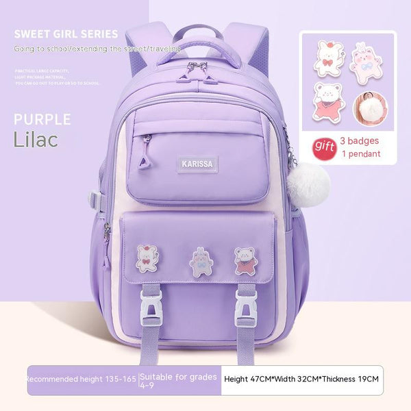 Mochila Escolar Impermeable para Niñas - Gran Capacidad y Resistente - Image 3