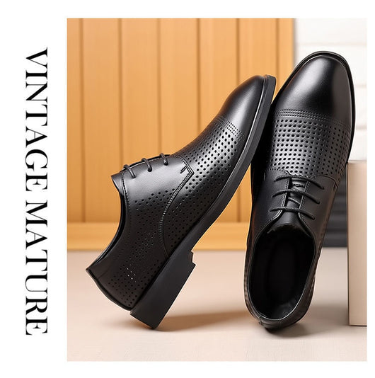 Zapatos de Cuero Casuales para Hombre con Suela Blanda - Estilo Ejecutivo - Image 14