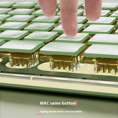 Kit Teclado y Ratón Inalámbrico Mecánico Bluetooth - Diseño Elegante para Oficina - Image 4