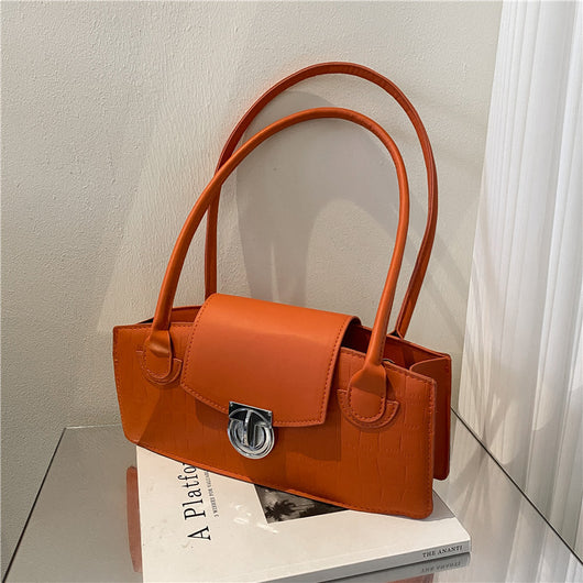 Bolso Cuadrado Pequeño Estilo Occidental con Contraste de Colores - Image 23