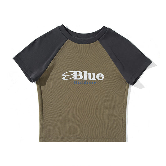 Blusa Retro Raglan Bicolor Escote Ombligo - Image 10