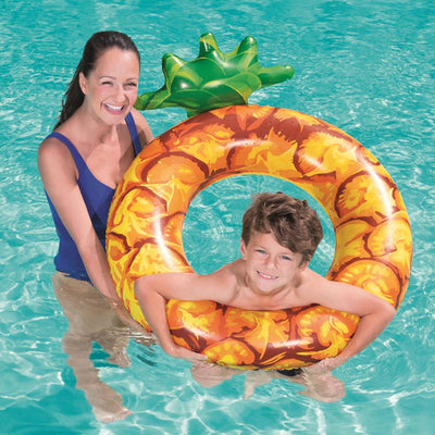 Flotador Inflable Piña Tropical para Adultos - Salvavidas de Piscina