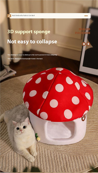 Cama Semiencerrada para Gatos Cuatro Estaciones - Diseño Acogedor - Image 6