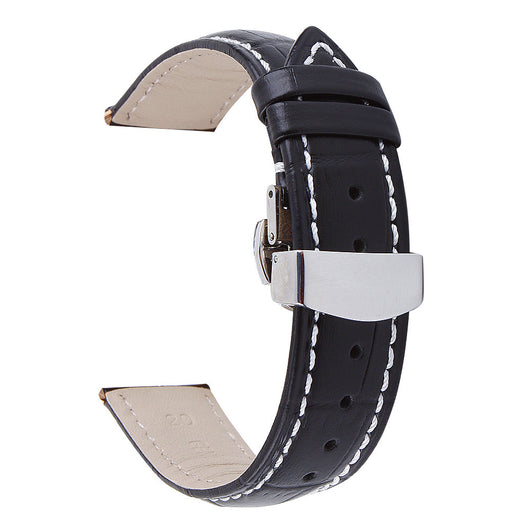 Correa de Reloj de Cuero Vacuno Premium con Cierre Mariposa de Doble Click - Image 16