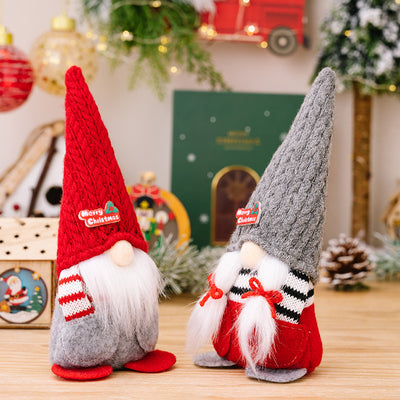 Muñeca Navideña sin Rostro con Gorro Puntiagudo - Decoración Festiva - Image 6