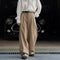 Pantalones Casuales Mujer con Textura Suelta y Perfil Relajado