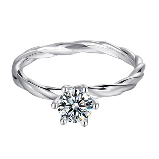Anillo de Moissanita de 0.5 Quilates con Diseño Clásico de Seis Puntas - Image 7
