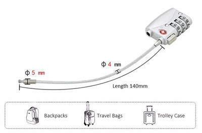 Candado de Cable para Maleta de Viaje - Image 24