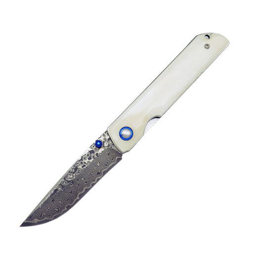 Cuchillo Plegable de Acero Damasco Premium - Portátil y Resistente - Image 5