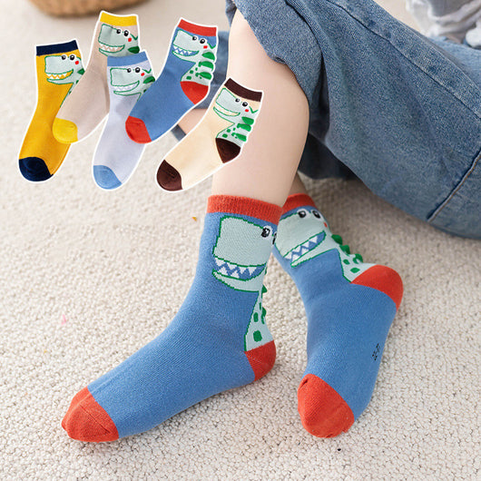 Calcetines Tubo Dinosaurio Infantil con Tecnología Absorbente - Image 5