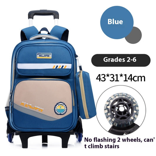Mochila Escolar con Ruedas y Carrito Portátil Desmontable - Image 9