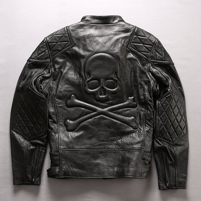 Chaqueta de Cuero Slim Cropped con Cuello Mao Efecto Desgastado - Image 14