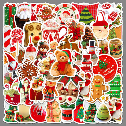 Vaso Navideño Reutilizable con Stickers Decorativos Impermeables - Image 2