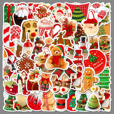 Vaso Navideño Reutilizable con Stickers Decorativos Impermeables - Image 2